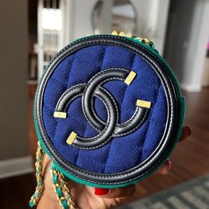Chanel Multi Color cross body Coin Purse